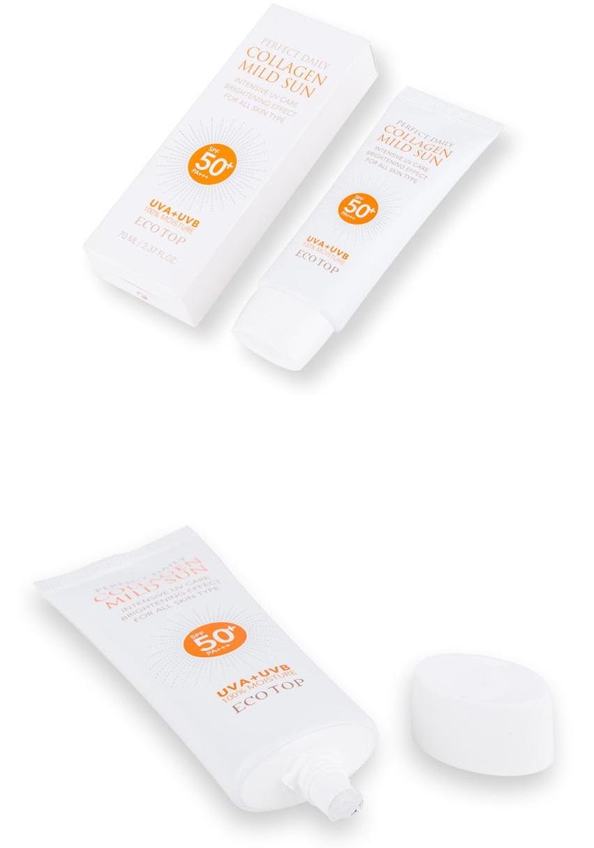 Kem chống nắng Ecotop Perfect Daily Collagen Mild Sun SPF50+ PA+++ 70ml