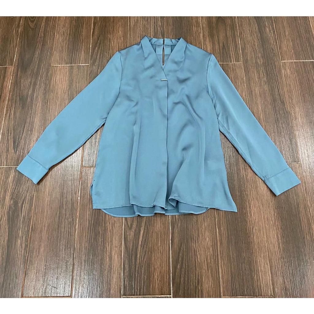 Áo sơ mi lụa satin S0uup xuất Hàn