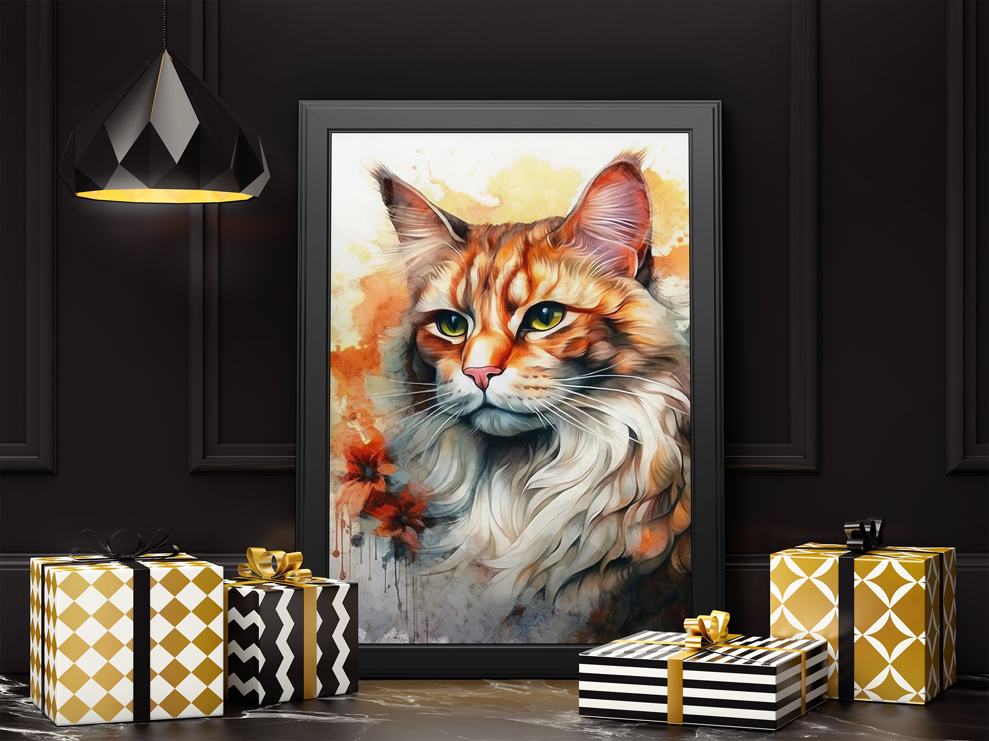 Quà tặng cho tâm | Tuổi Mèo (Mão) | Tranh canvas nghệ thuật (STA_12CG_Meo_01)