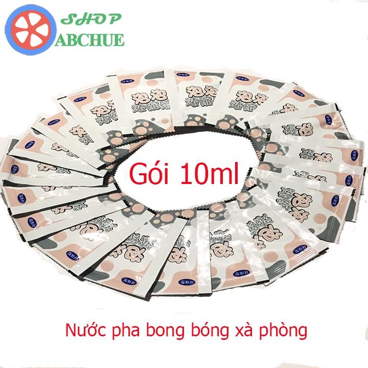 Nước Pha Bong Bóng Xà Phòng gói 10ml Cho Máy Phun Bong Bóng, Đồ Chơi Thổi Bong Bóng Các loại