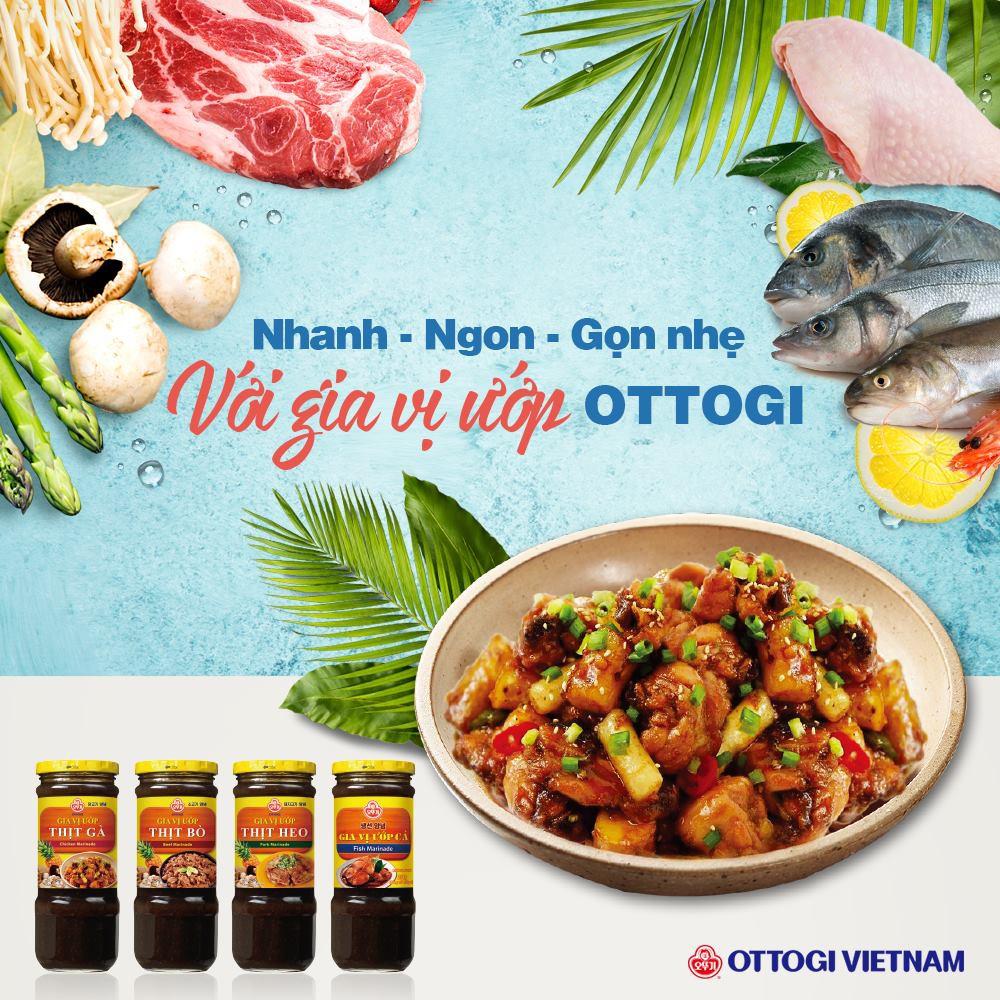 Combo 2 chai Gia vị ướp thịt heo Ottogi 240g