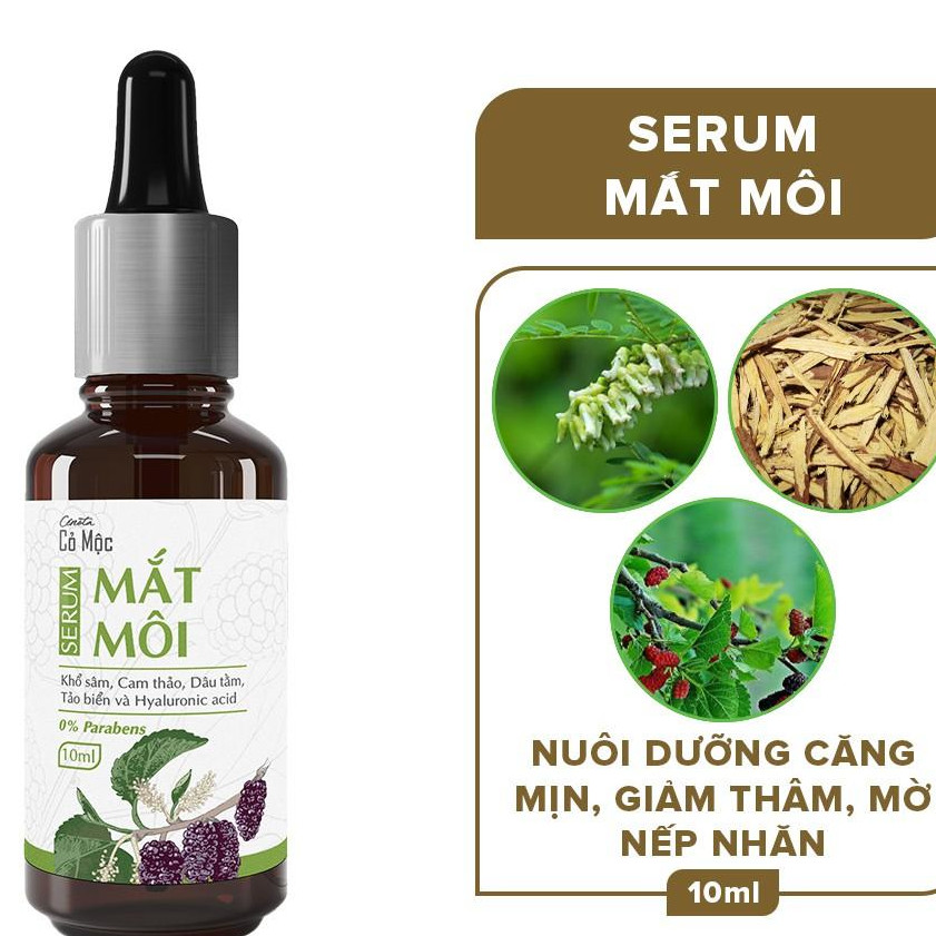 Serum mờ thâm mắt môi cỏ mộc Cenota 10ml