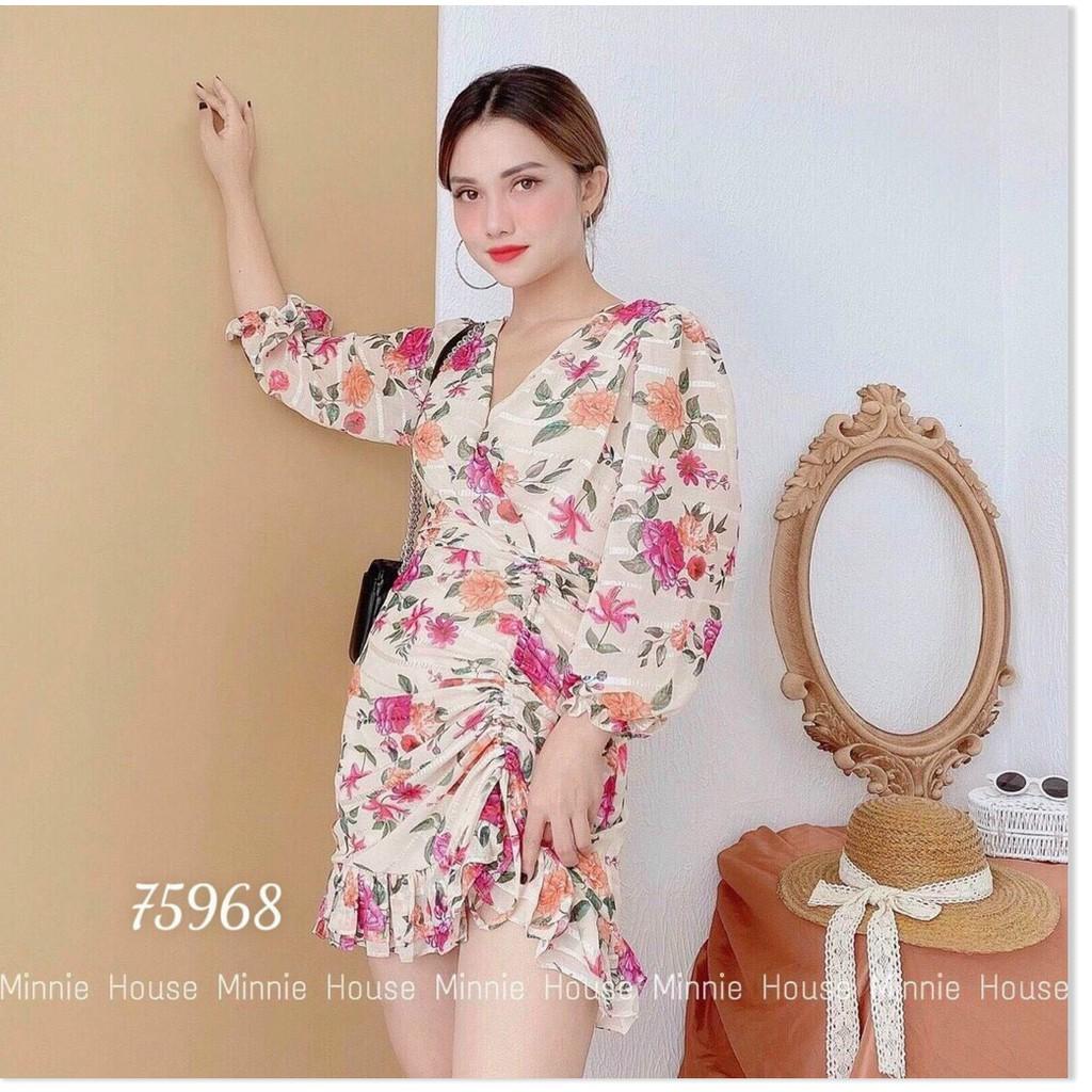 ĐẦM VOAN NHẬT HỌA TIẾT HOA LỤA SIÊU XINH , SIÊU ĐẸP , TÔN DÁNG CHO CÁC CHỊ EM THỜI TRANG NEMO36 STORE