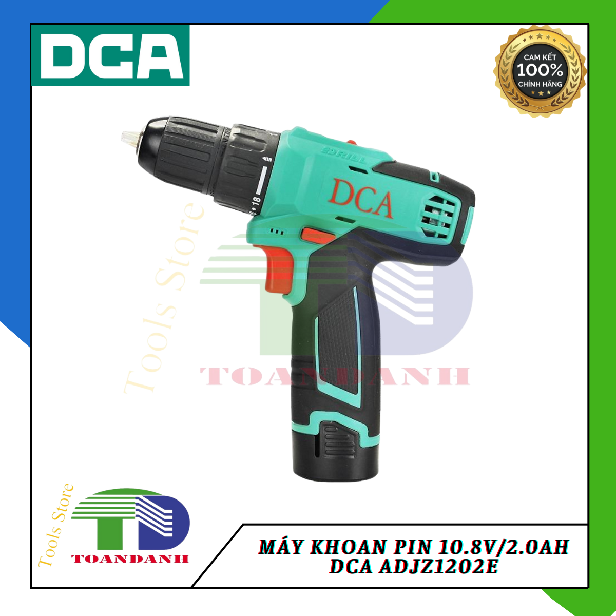 MÁY KHOAN PIN 10.8V/2.0AH DCA ADJZ1202E- HÀNG CHÍNH HÃNG