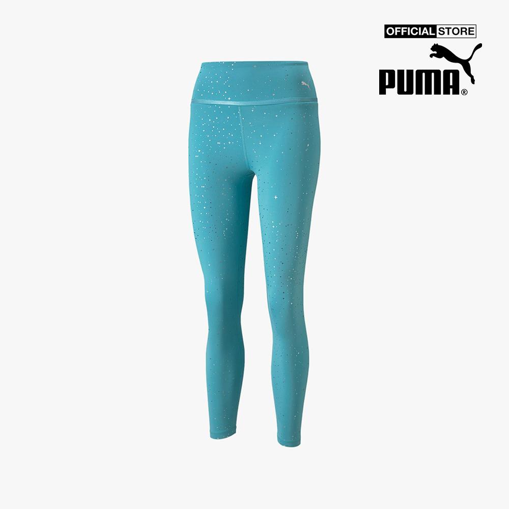 PUMA - Quần legging thể thao nữ Stardust High Waist Printed 7/8 Training 521375