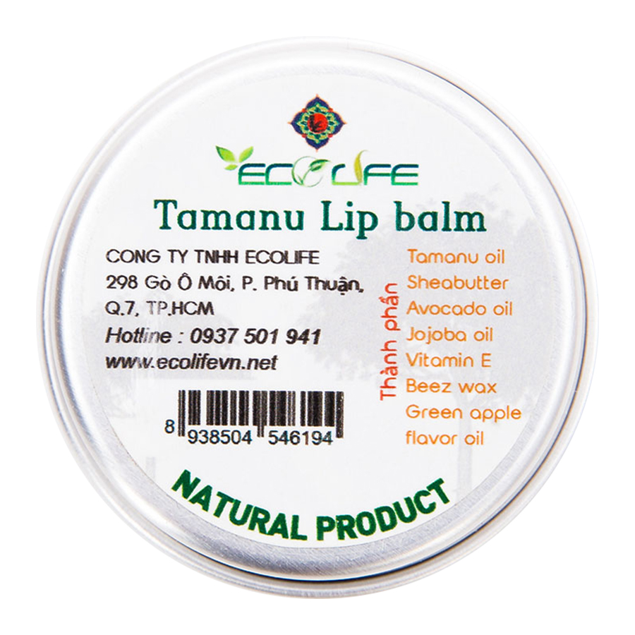 Son Dưỡng Môi Không Màu Cho Nam Ecolife - Lip Balm For Man