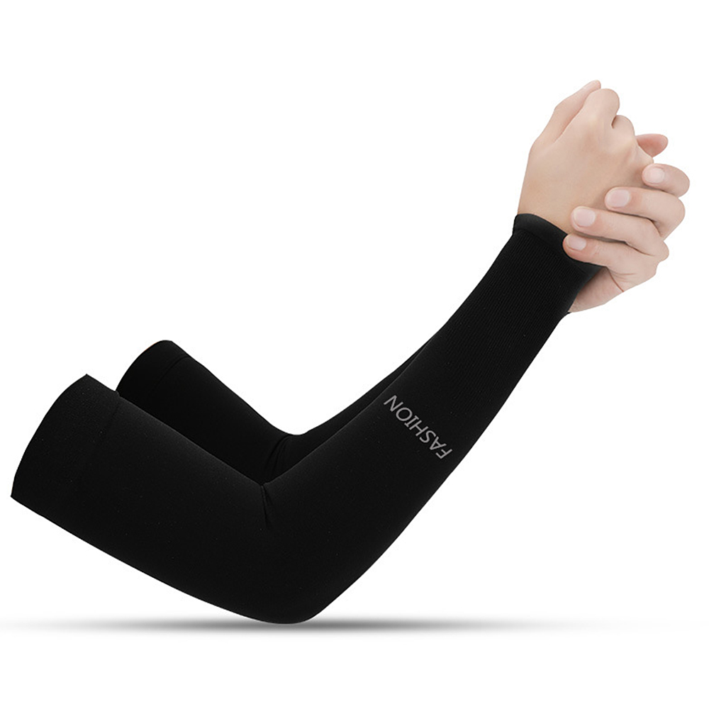 1 Cặp Tay Áo Làm Mát Chống Tia UV Dành Cho Người Đạp Xe/Lái Xe/Chạy Bộ