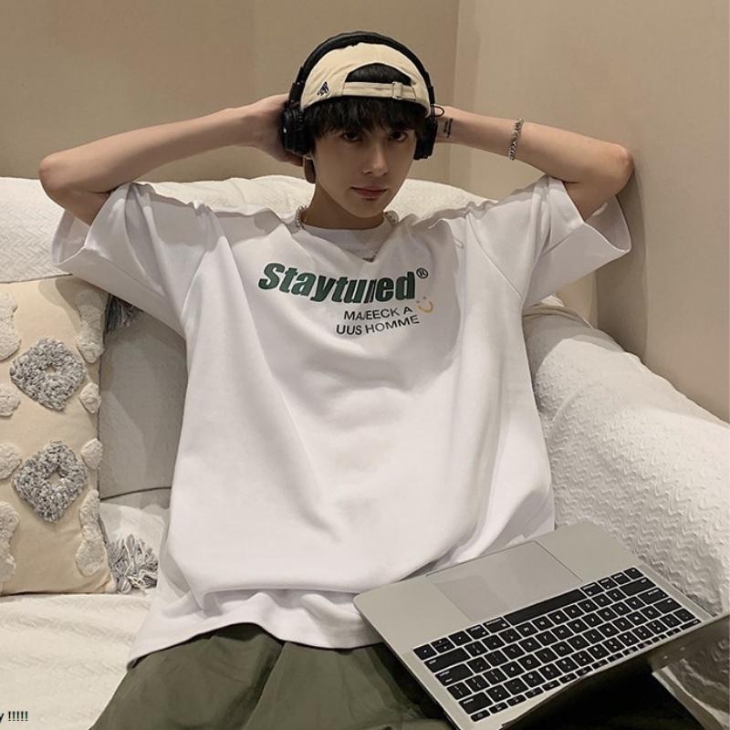 Áo thun unisex form rộng nữ nam phông unisex cổ tròn cotton oversize giá rẻ in hình ulzzang freesize STAYTUNED