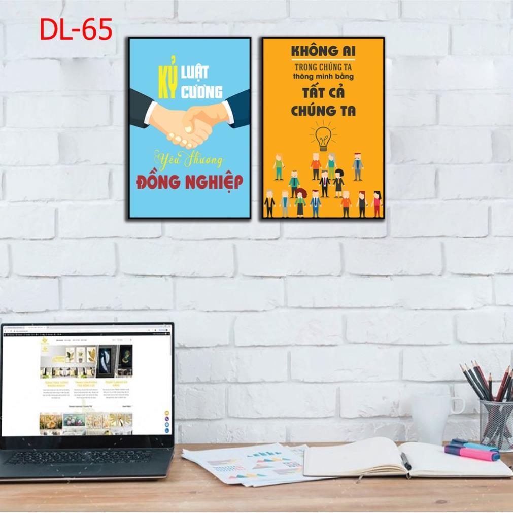 Tranh động lực, slogan, tranh chữ treo tường, bộ ghép trang trí văn phòng