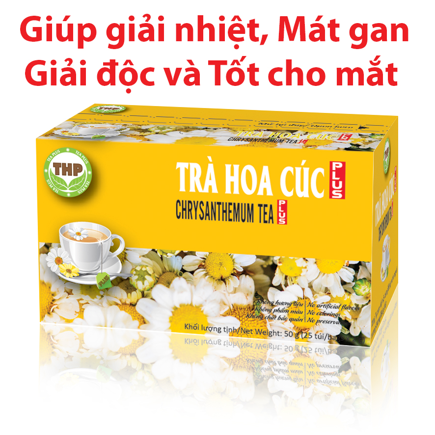 TRÀ HOA CÚC TÚI LỌC Thượng hạn - Hỗ trợ mắt, giúp tỉnh táo - THƯƠNG HIỆU THP TEA PLUS