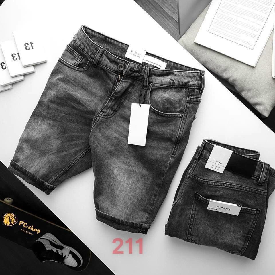 5 mẫu quần short jean nam co giãn đơn giản Skymen211