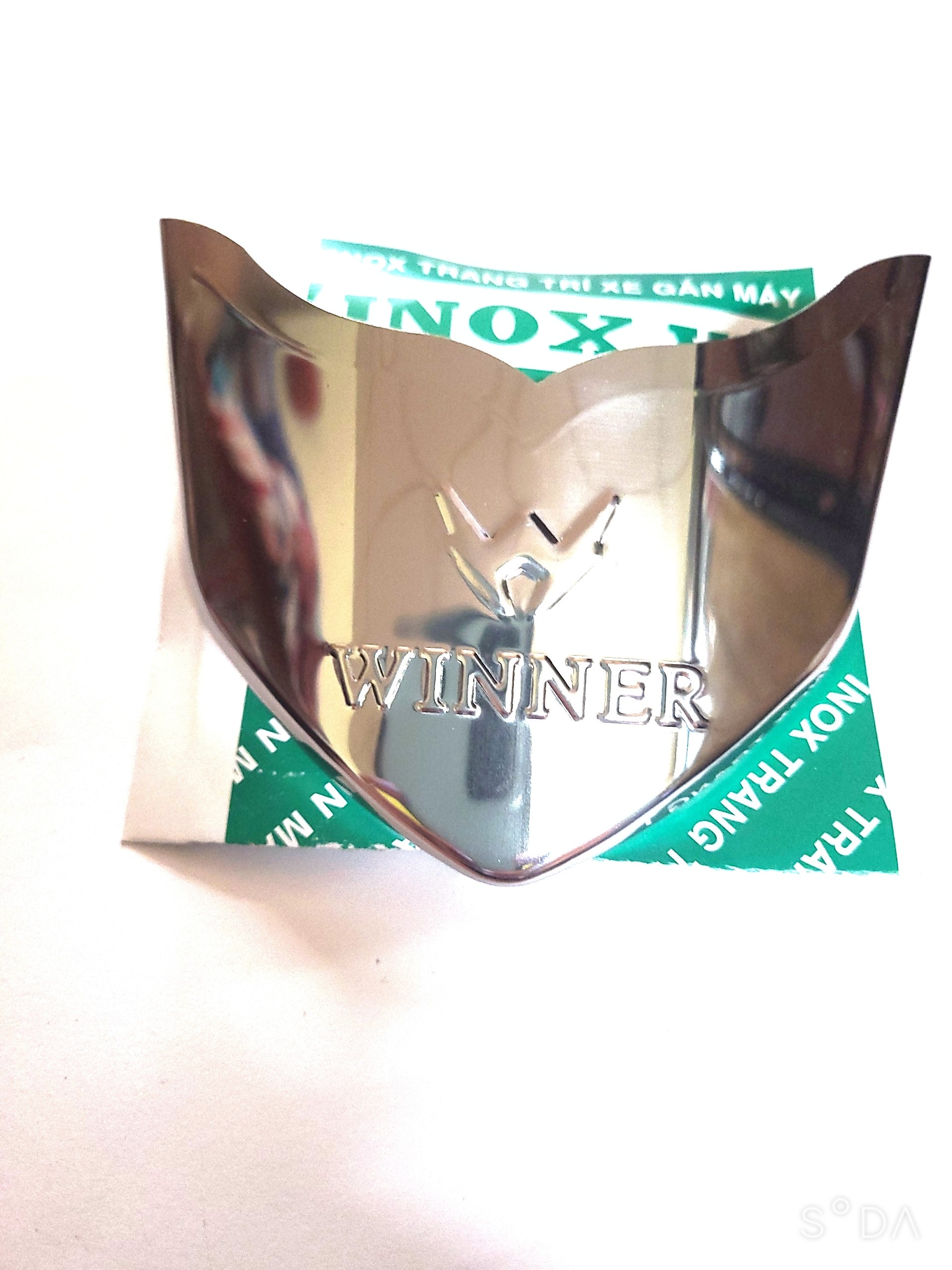 Combo Bộ ốp dè INOX dùng cho xe WINNER V1 + 1 tem logo Titan Honda giá 1 cặp tại xưởng INOX Vũ