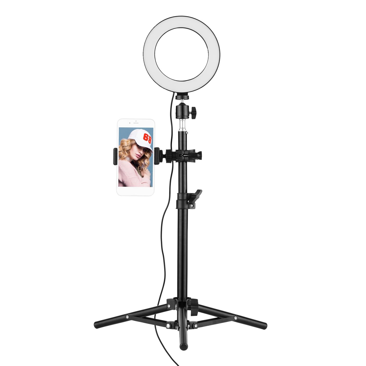 Đèn livestream 16cm 3000K-6500K Điều khiển từ xa