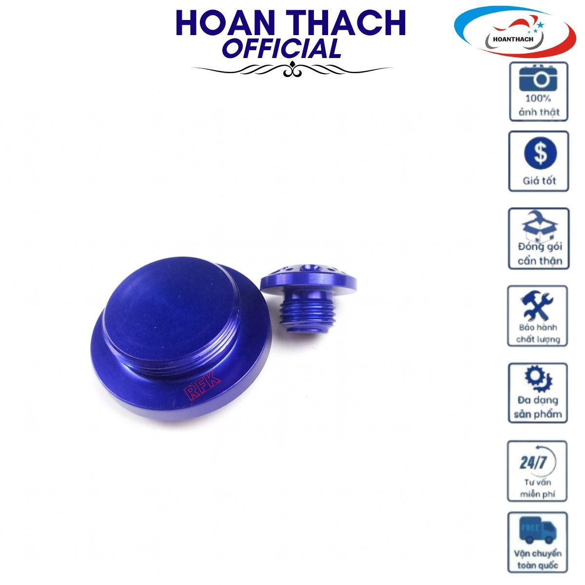 Ốc Mâm Lửa dành cho xe máy Yamaha Xanh Tím ( Hàng Thường ) HOANTHACH SP016476