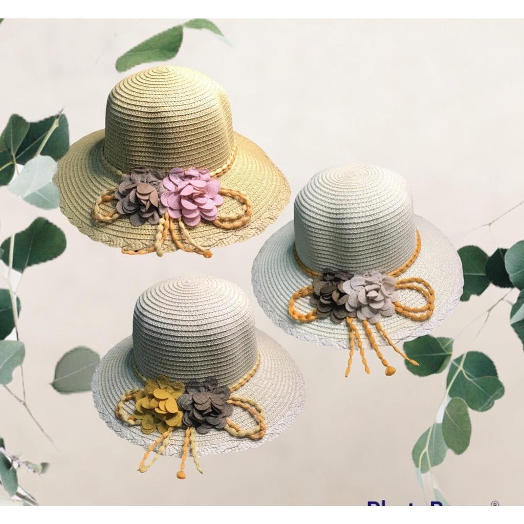 Nón đi biển, nón cói mềm rộng vành dành cho nữ, hoa giao ngẫu nhiên siêu xinh_Mã NCH 501