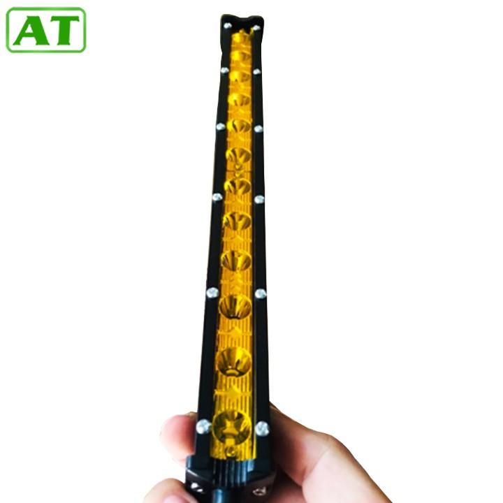 Đèn Led Bar Trợ Sáng 12 Bóng 36W Dài 35cm Ánh Sáng Vàng