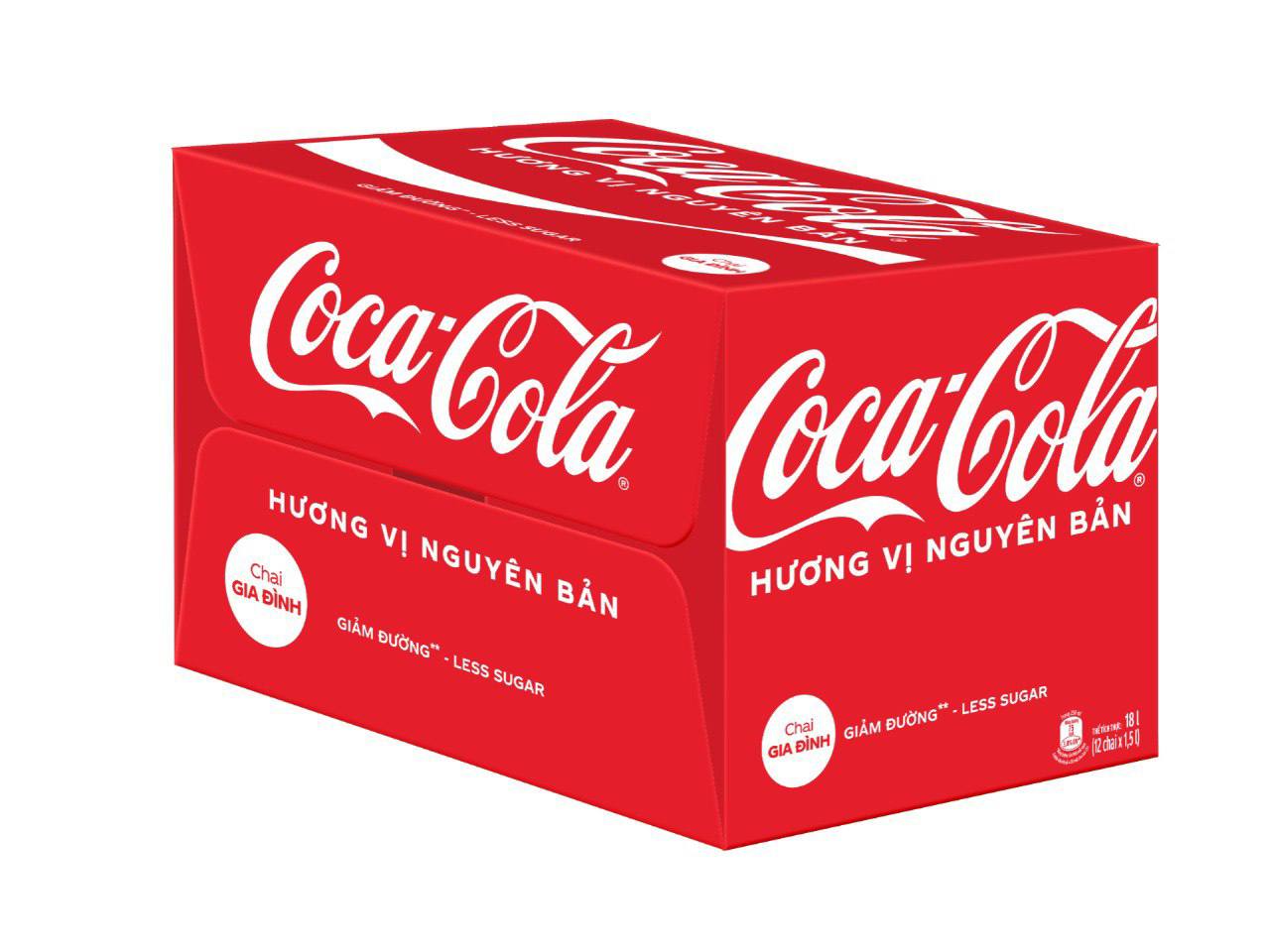 Thùng 24 Lon Mi-nhon Nước Giải Khát Coca-Cola vị Nguyên Bản Original 235mlx24