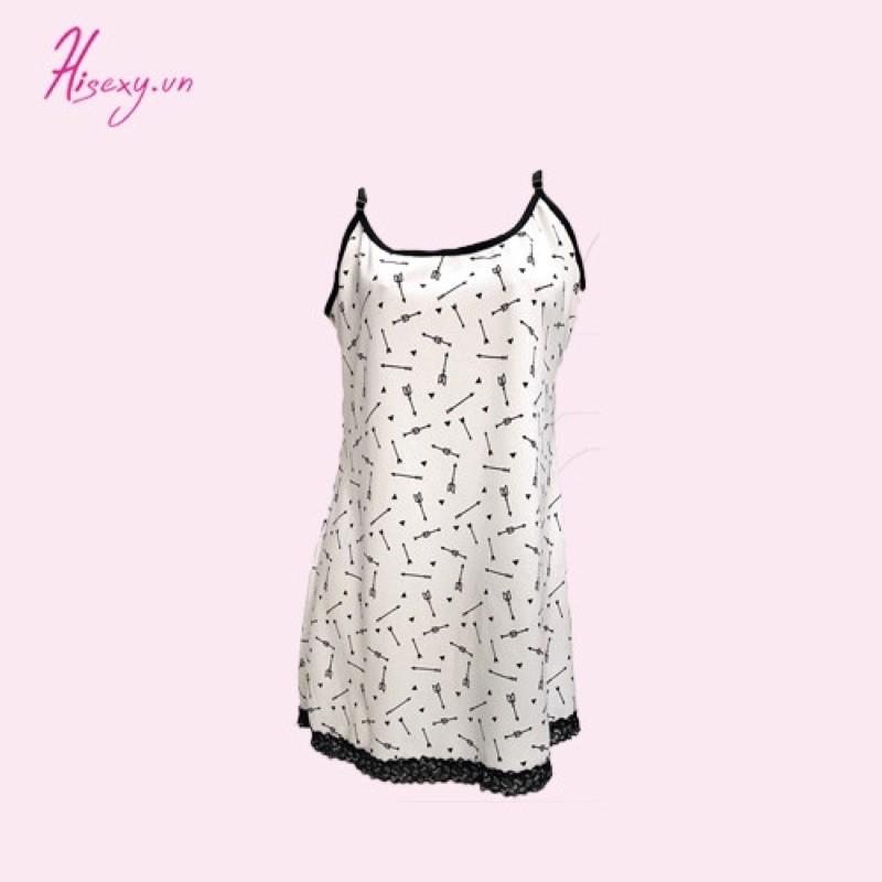 T508 HISEXY Đầm Ngủ Thun Lụa Mặc Nhà Có Đủ Size Dưới 65Kg