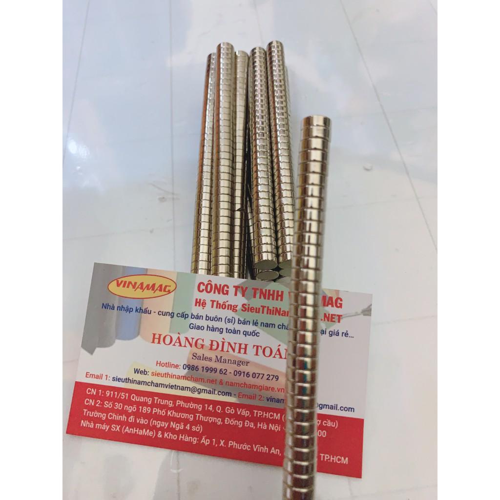 Nam châm viên đất hiếm 8x3mm