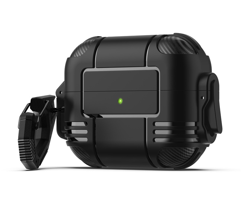 Ốp Case LOLIFO Kai Protective Dành Cho Airpods 3 và Airpods PRO Khoá Thông Minh- Hàng chính hãng – Airpods 3 – Màu đen