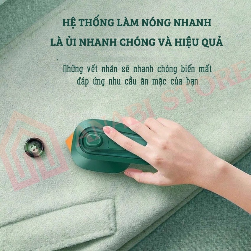 Bàn ủi hơi nước , cầm tay mini ,nhỏ gọn mang theo du lịch giã ngoại ,có thể ủi khô và nước vô cùng tiện lợi