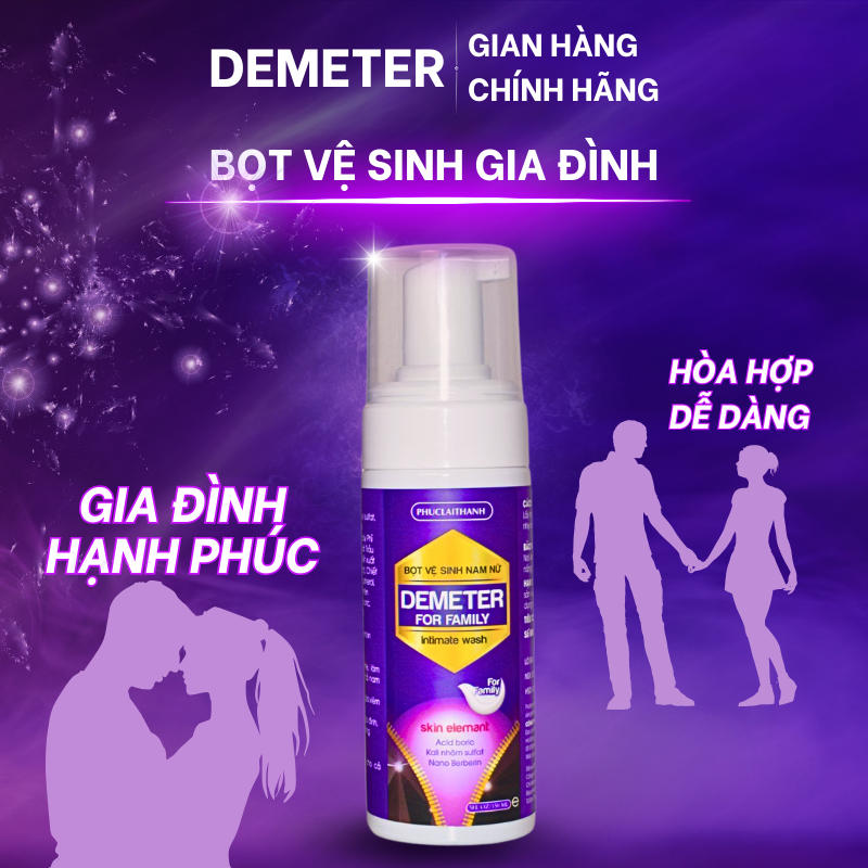 Dung dịch vệ sinh nữ nam tạo bọt Demeter 150ml ( Dùng cho cả nam và nữ )