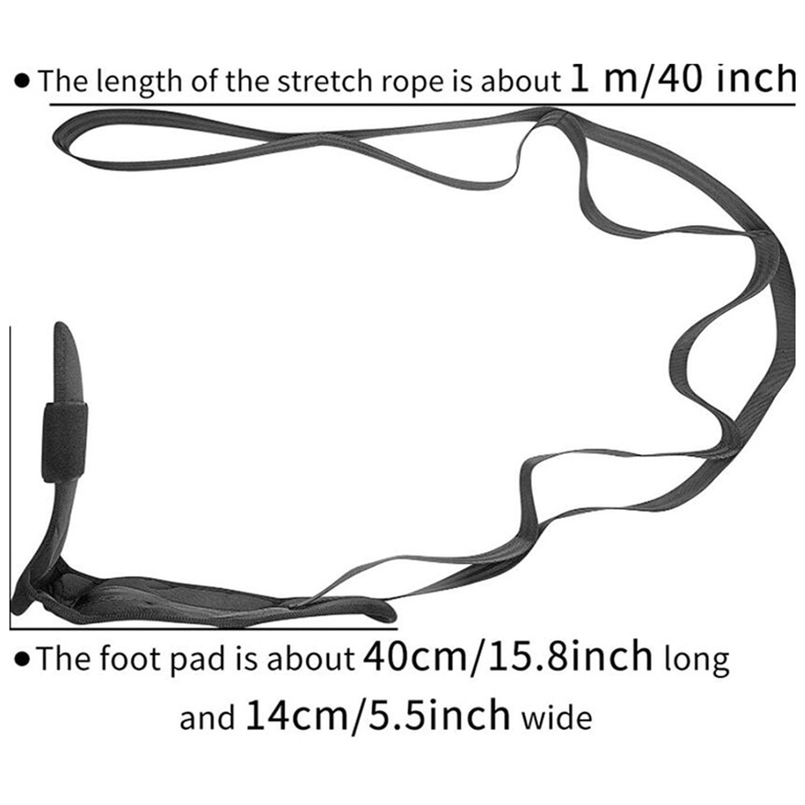 Stretch Strap & Foot Stretcher Set for Plantar Fasciitis Pilates Gymnastics