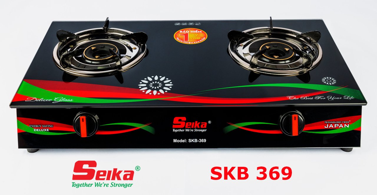 Bếp Gas Đôi Mặt Kính Seika SKB369 - Hàng Chính Hãng