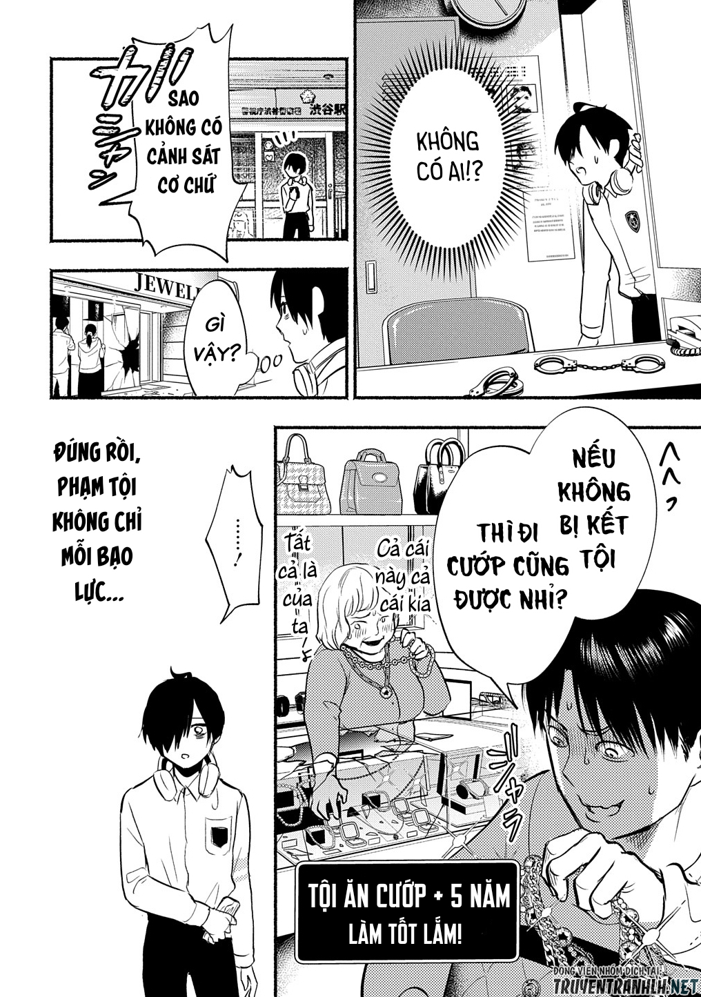 nếu ở thế giới mà dù có làm gì cũng không bị kết tội, bạn sẽ làm gì? chapter 1 34