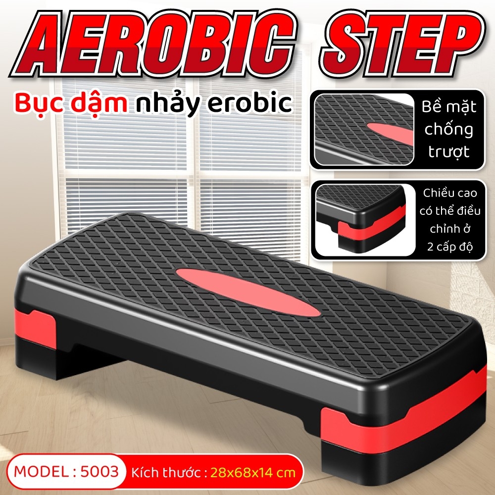BG Bục dậm nhảy GYM AEROBIC STEP giảm cân hiệu quả Size: 68-72-78 & 110cm có thể điều chỉnh độ cao tập thể dục, aerobic, tập gym tại nhà