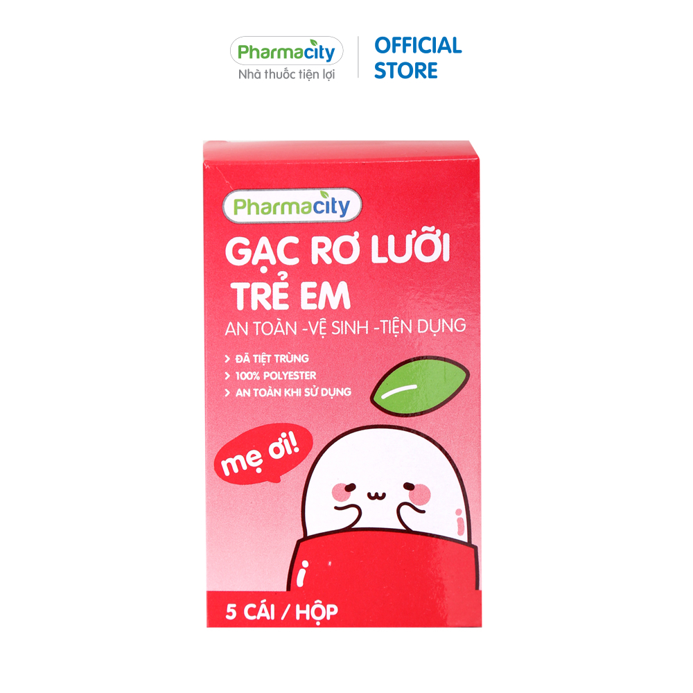 Gạc rơ lưỡi trẻ em Pharmacity (Hộp 5 cái)