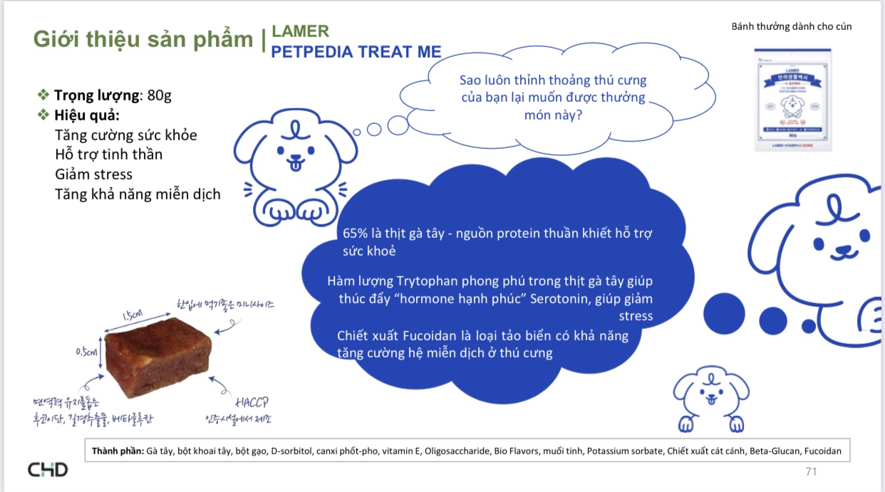 PETPEDIA TREAT ME BÁNH THƯỞNG GIẢM STRESS & TĂNG CƯỜNG MIỄN DỊCH CHO THÚ CƯNG