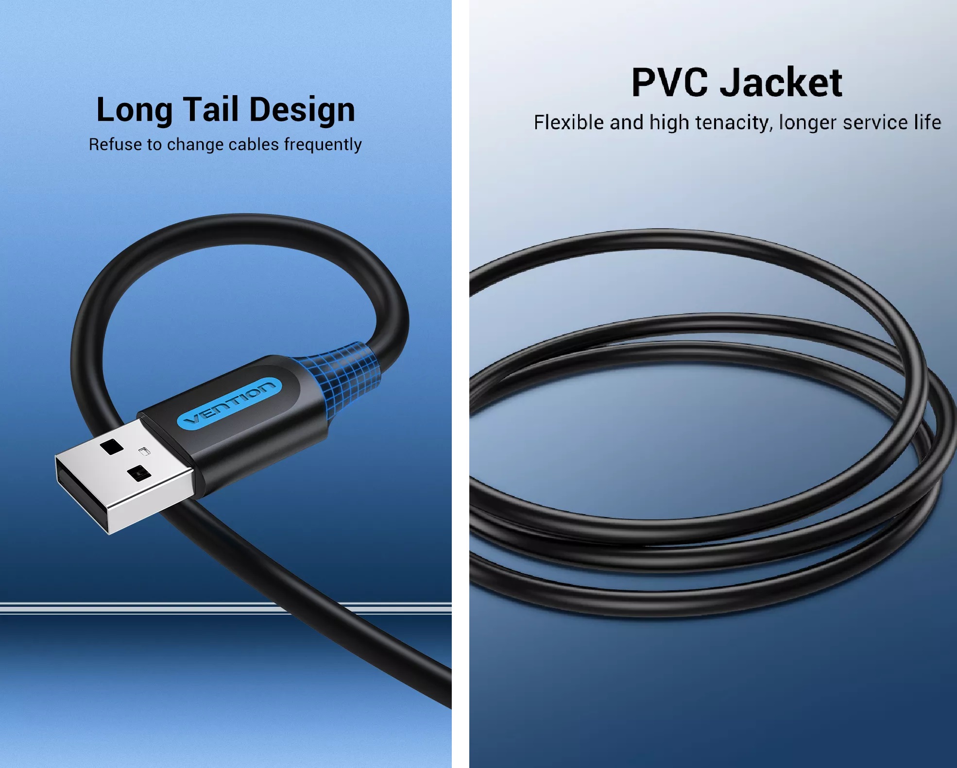 Cáp 2 đầu USB 3.0 / USB 2.0 Vention CON / COJ _ Hàng chính hãng