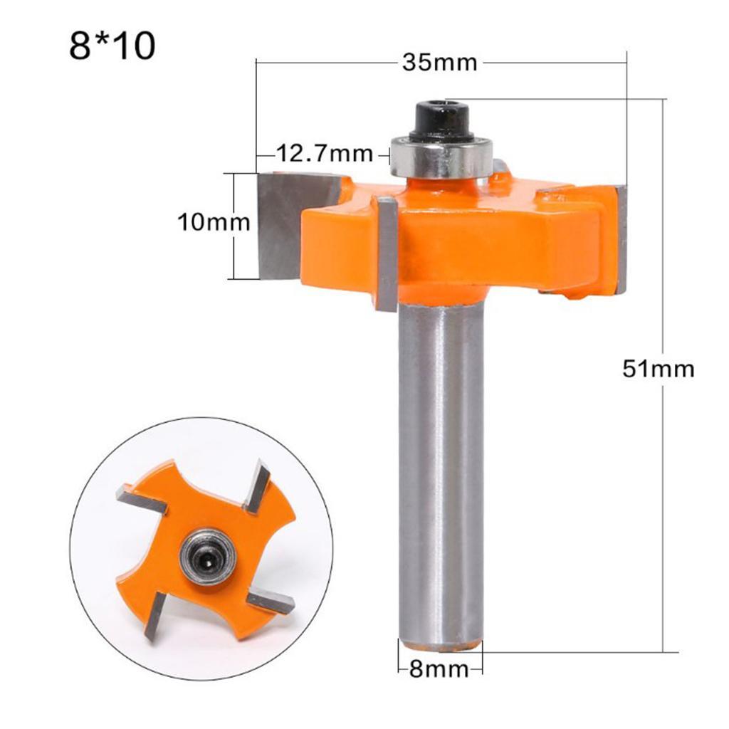 8mm  Slotting Cutter  Bit Woodworking Groove Cutter Tools -10mm