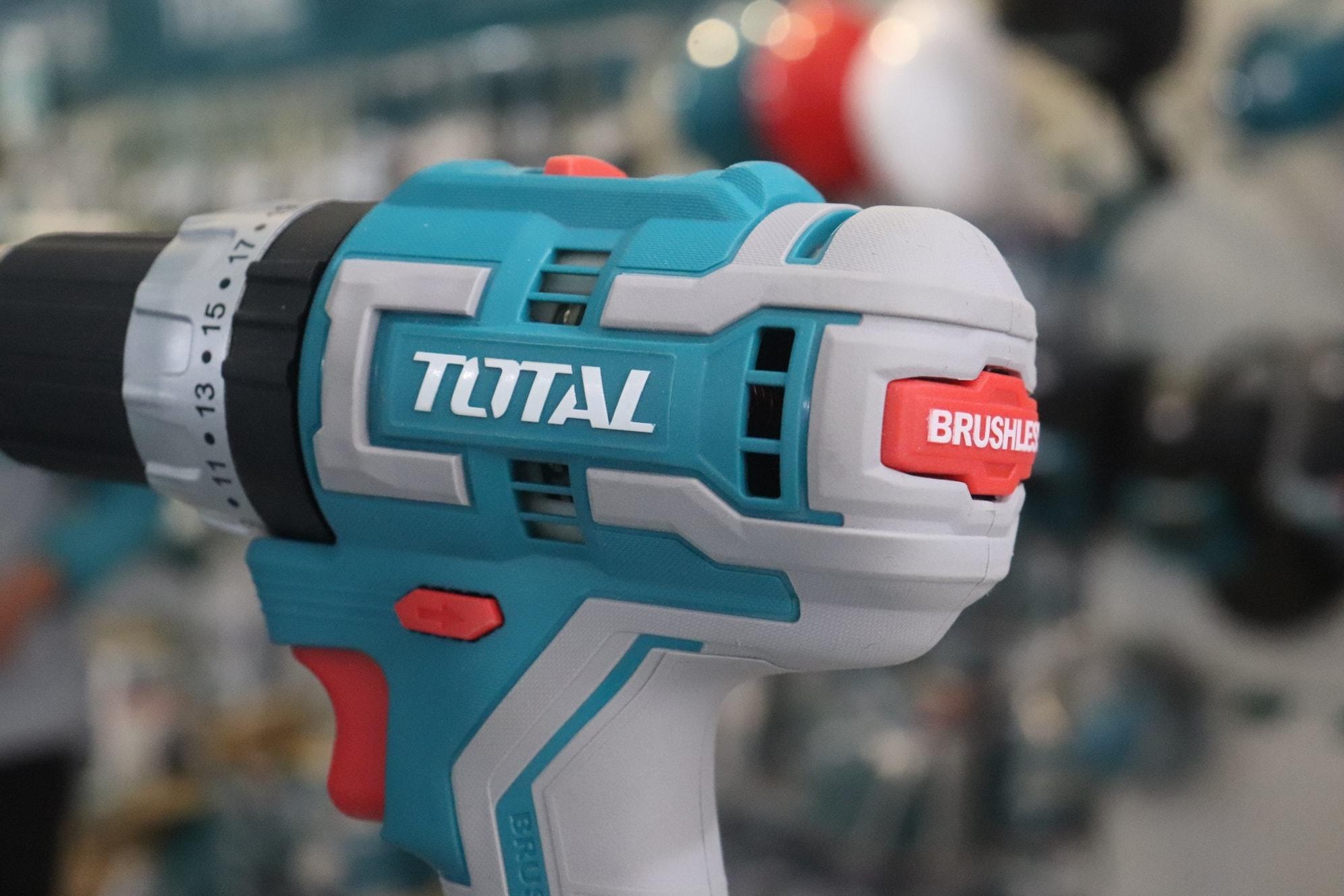 MÁY KHOAN BÚA KHÔNG CHỔI THAN DÙNG PIN 20V  TOTAL TIDLI20608 - HÀNG CHÍNH HÃNG