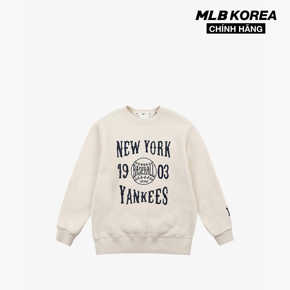 MLB - Áo sweatshirt phom suông tay dài Retro 31MT5A061-50I