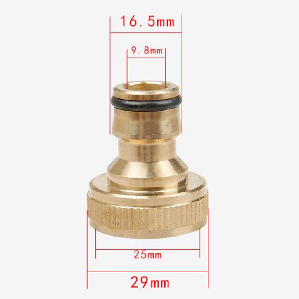 Garden Hose Quick Connector 3/4 inch Easy Connect Fitting Male and Female