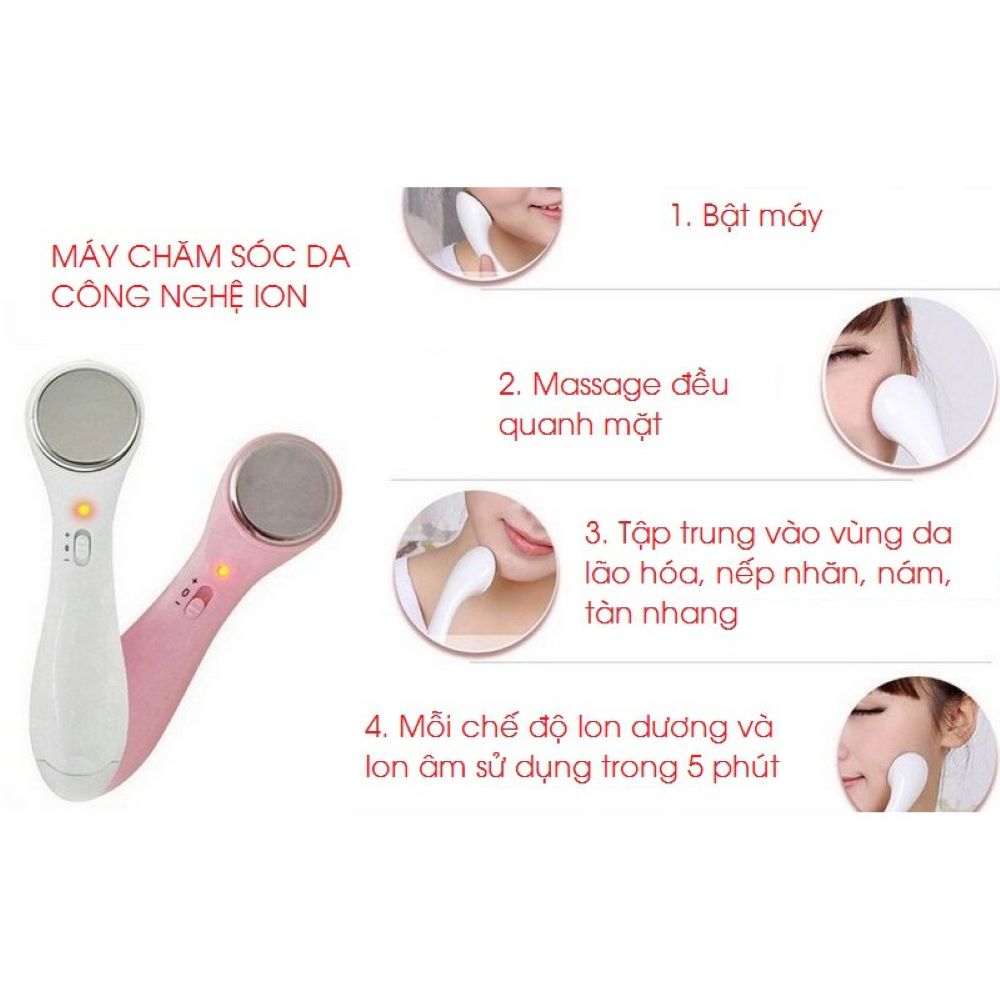 Bộ dụng cụ chăm sóc da mặt đầy đủ 3 món gồm: Máy rửa mặt + Mút rửa mặt bọt biển + Máy massage ion đẩy tinh chất - Set chăm sóc da mặt cơ bản giúp cho làn da trở nên tươi tắn và cải thiện đáng kề khi được chăm sóc