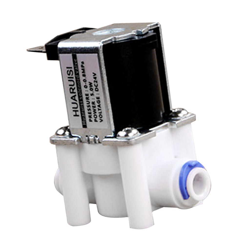 24V DC 1/4" Electric Solenoid Valve Purified Water Valve 0-0.8Mpa