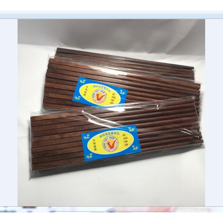ĐŨA ĂN GỖ TRẮC BỘ 10 ĐÔI CAO CẤP KHÔNG CONG VÊNH - HÀNG XUẤT TRUNG- ẢNH THẬT