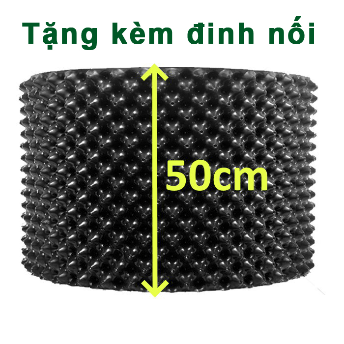 1 MÉT Bầu ươm cây V6 CAO 50CM dày 6mm, cắt theo mét dài khách đặt, tặng ốc vít-77902