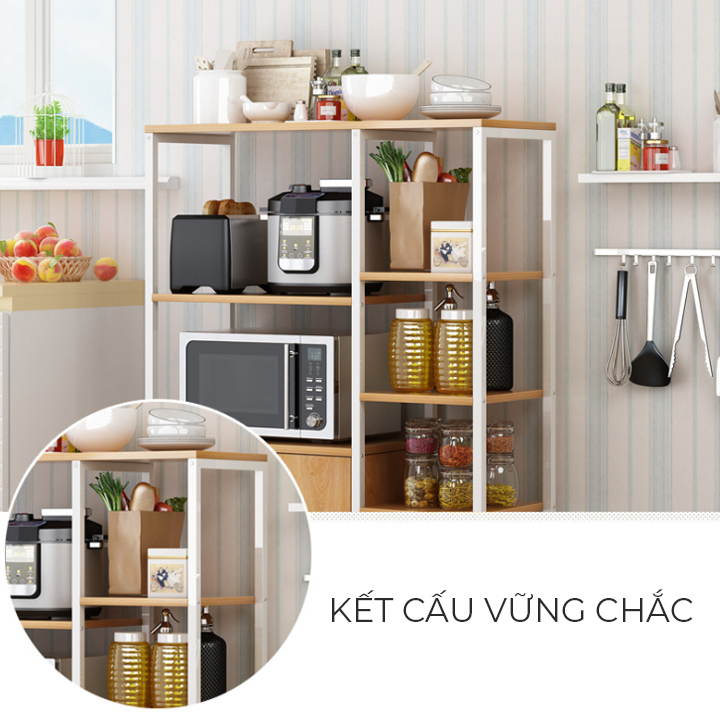 Kệ Để Gia Vị Nhà Bếp, Tủ Bếp Đa Năng Để Lò Vi Sóng, Lò Nướng - Giao Màu Ngẫu Nhiên