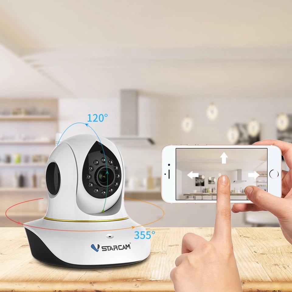 Camera IP Wifi VStarcam C38s 2.0 - Full HD 1080p , Lắp trong nhà , camera không dây , Kèm thẻ nhớ 32GB A1 Lexar  - Hàng chính hãng