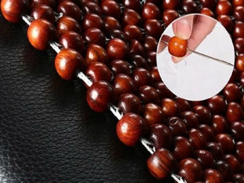 Miếng đệm lót ghế ô tô, xe máy hạt gỗ tự nhiên cao cấp 45cm*45cm - Đệm bảo vệ ghế xe không bị bong tróc, trầy xước lớp da - HENRYSA