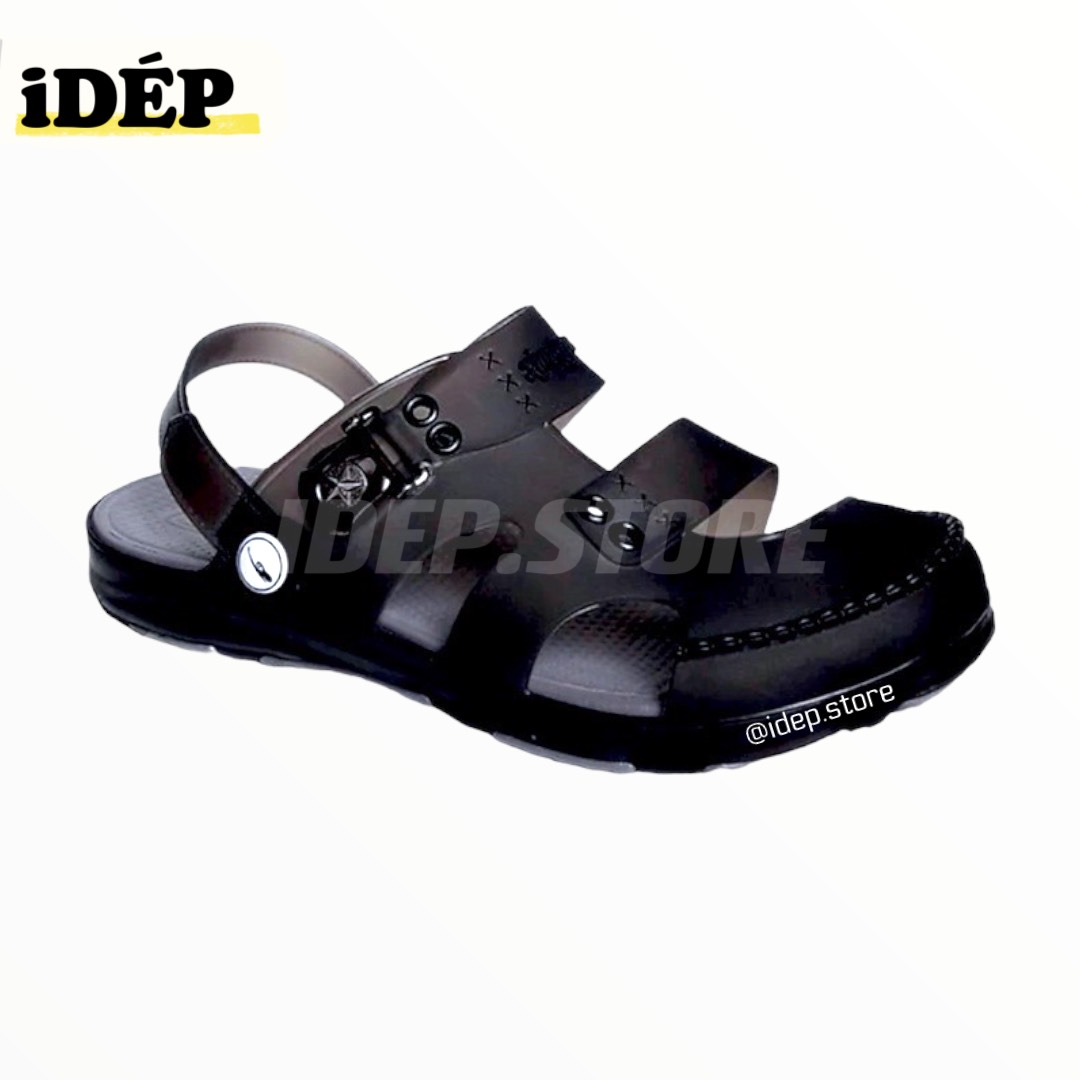 Dép Sục Cross - Giày Sandal 3 Quai bít mũi Nam Nữ lỗ thoáng khí chất nhựa EVA siêu nhẹ đi biển mùa hè IDEP GL020