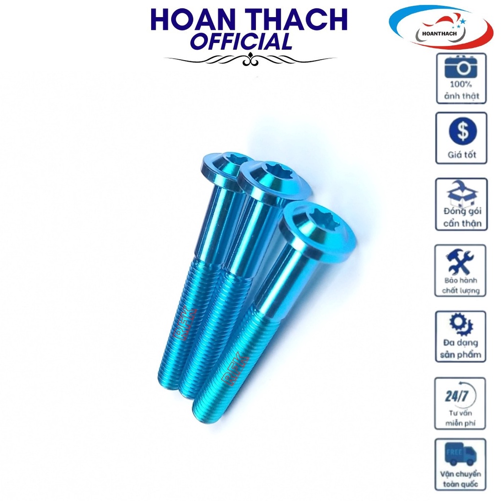 Ốc Gr5 8L60 Đầu Dù Lục Bảo Xanh dùng cho nhiều dòng xe SP010323 (giá 1 con)