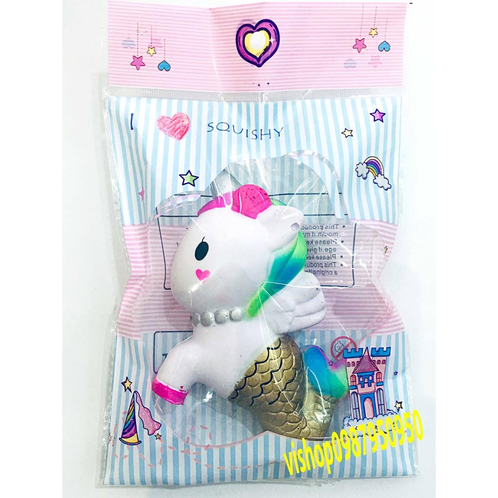 SQUISHY NGỰA 1 SỪNG ĐUÔI TIÊN CÁ