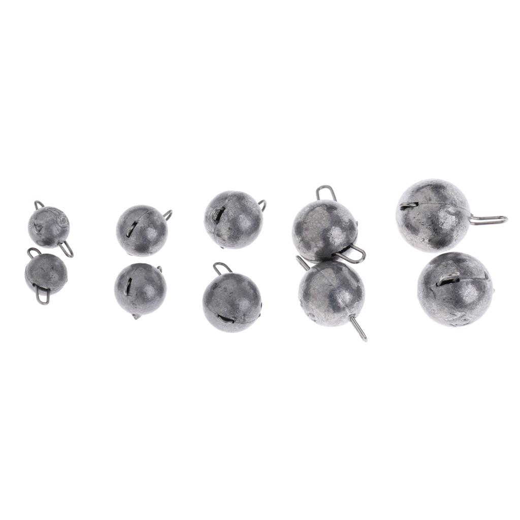 10pcs Lead Sinkers Fishing Lead Sinkers Bulk Dropshot Fishing Accessories