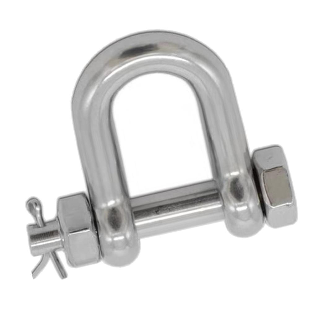 Marine Boat Anchor Chain Rigging D Shackle Pin 316 Stainless Steel 1inch