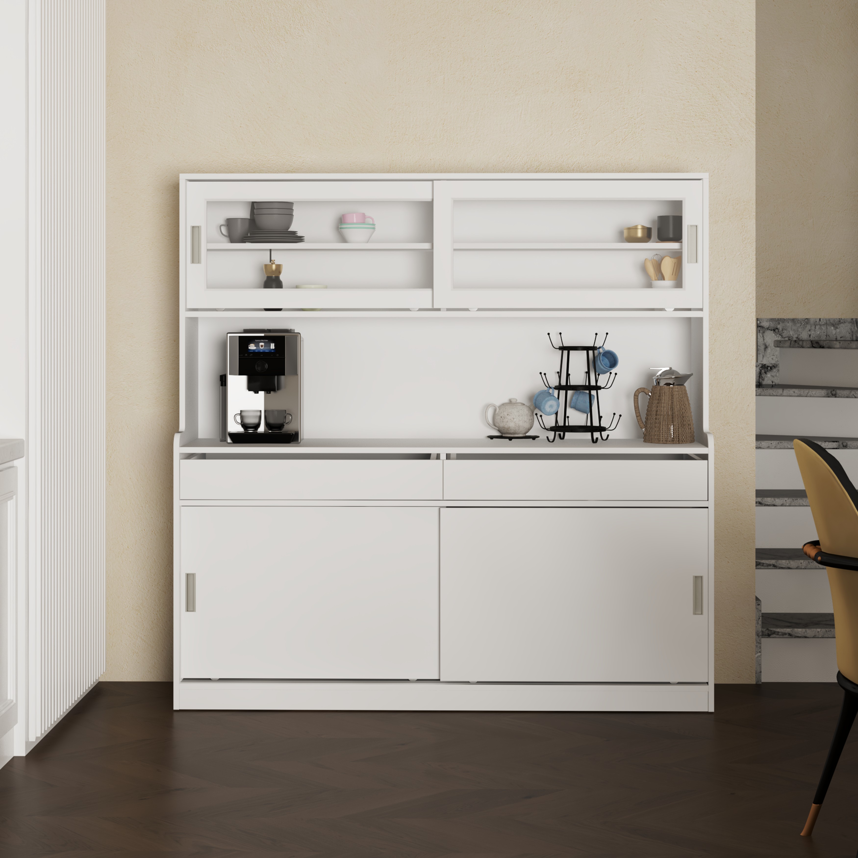 [Happy Home Furniture] LUCA, Kệ lưu trữ nhà bếp, 160cm x 42cm x 160cm ( DxRxC), TCL_013